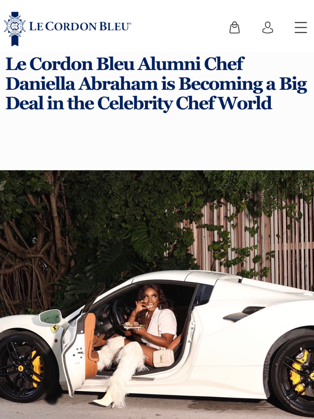Chef Danie featured by Le Cordon Bleu